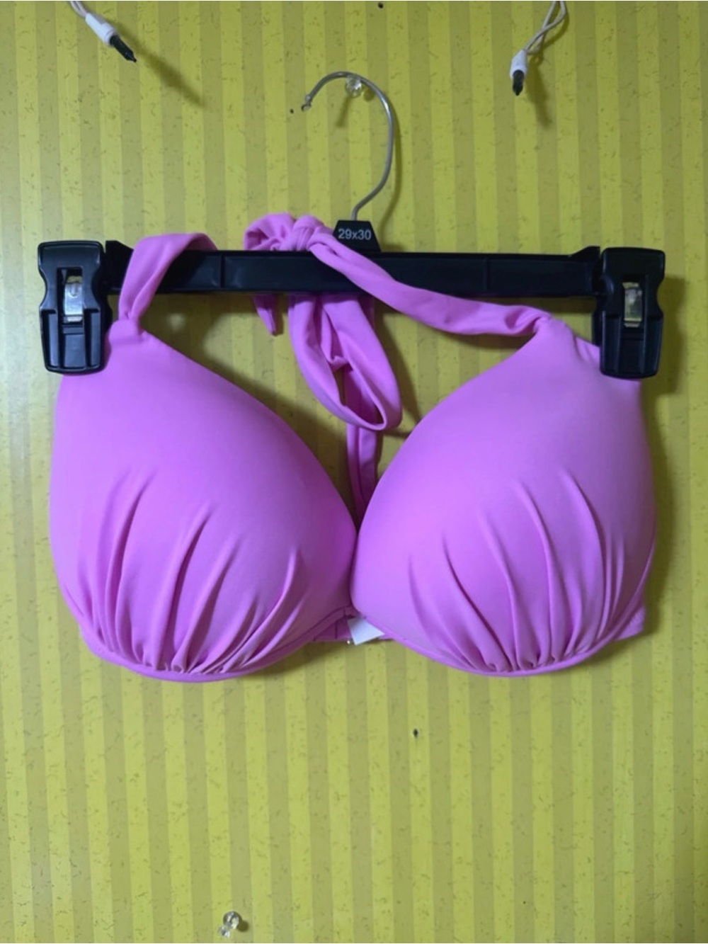 Victoria's Secret Bright lilac Halter Push-Up bikini top